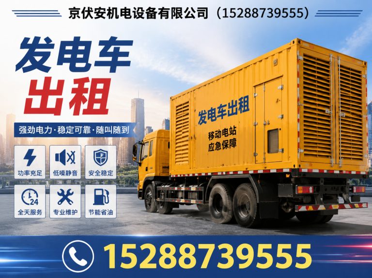 济南发电机出租展示图
